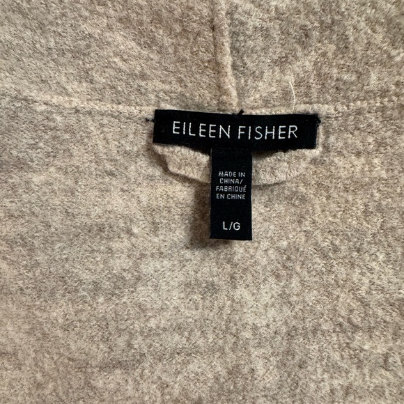 Eileen Fisher Boiled Wool Funnel Neck Vest - Picture 7 of 11